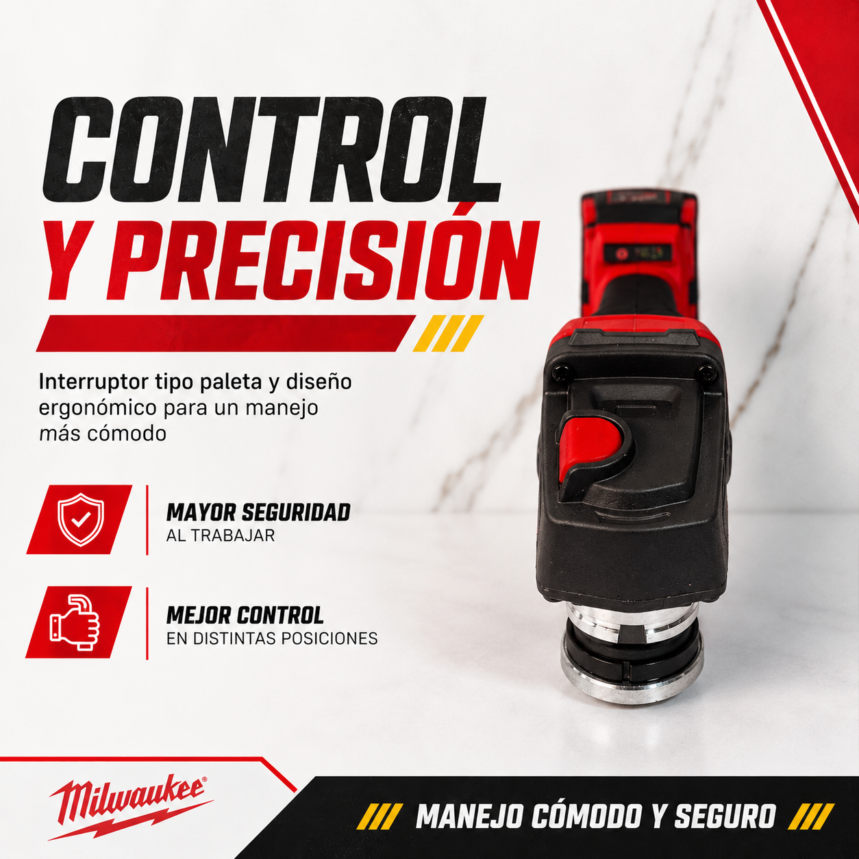 Pulidora MK 4.5” Inalámbrica 10.000 RPM con 2 Baterías + Maletín