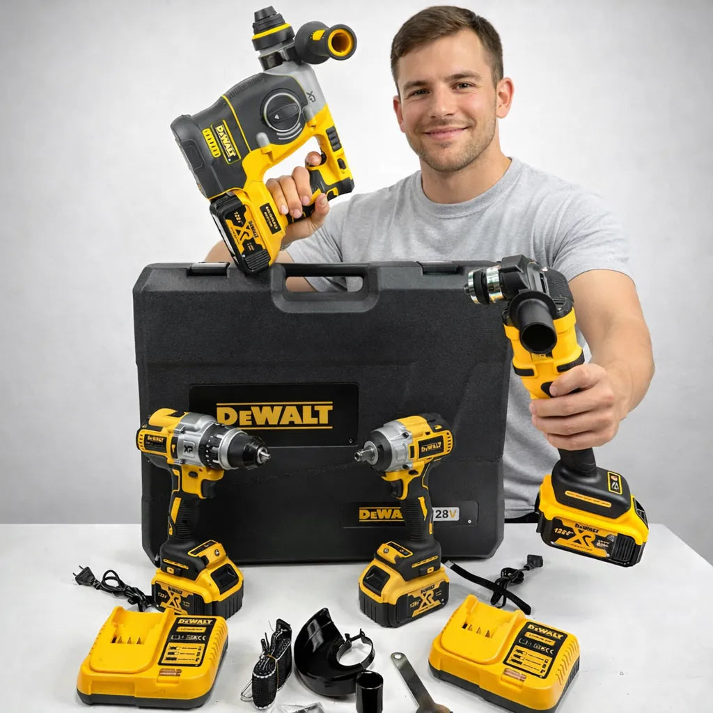 Combo Profesional DW de 4 Herramientas Inalámbricas – 4 Baterías + 2 Cargadores