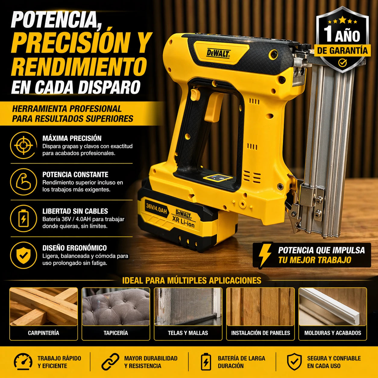Clavadora y Grapadora 2 en 1 DW